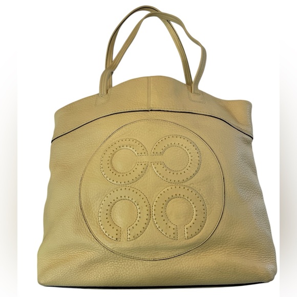 COACH Julia Op Art Butter Yellow Tote with Matching Wallet & Dust Bag - Picture 3 of 13